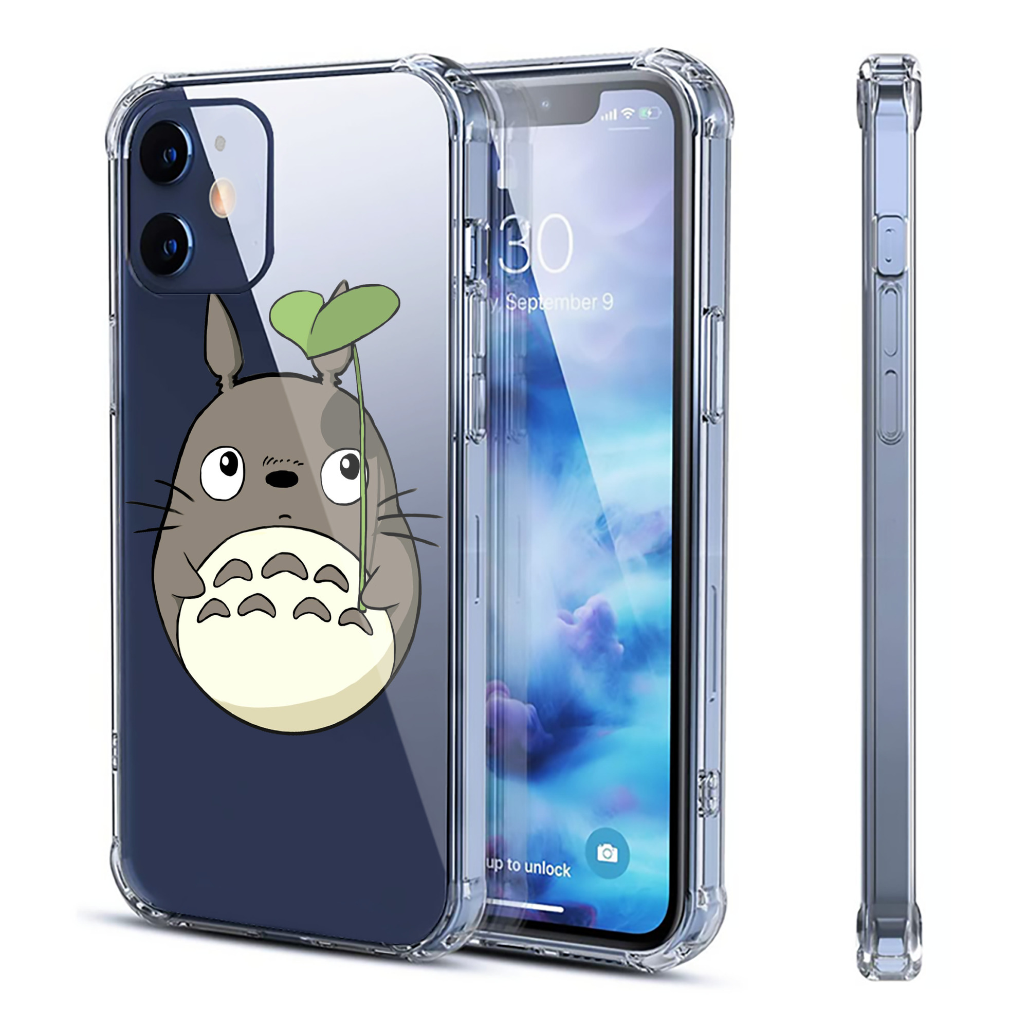 （画像用） となりのトトロ 草壁メイ 草壁サツキ My Neighbor Totoro Satsuki Kusakabe Mei Kusakabe 【iPhone 12シリーズ対応】透明スマホケース（クリアソフトケース）